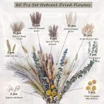 Dried Flower Bouquet 80-Piece Set 19