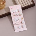 Mermaid Fish Tail 5-Piece Hair Clip Set