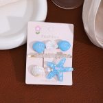 Blue Ocean 3-Piece Hair Clip Set