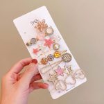 Pink Cherry Blossom 8-Piece Hair Clip Set