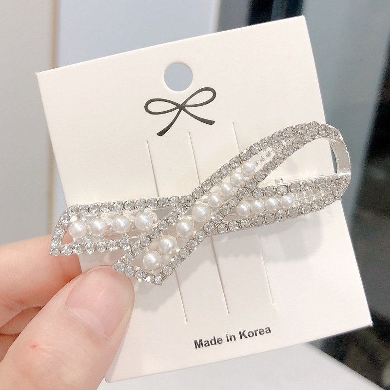 MP-HC-0053 AK4102-1 Silver Crystal Side Clip - 图片 1