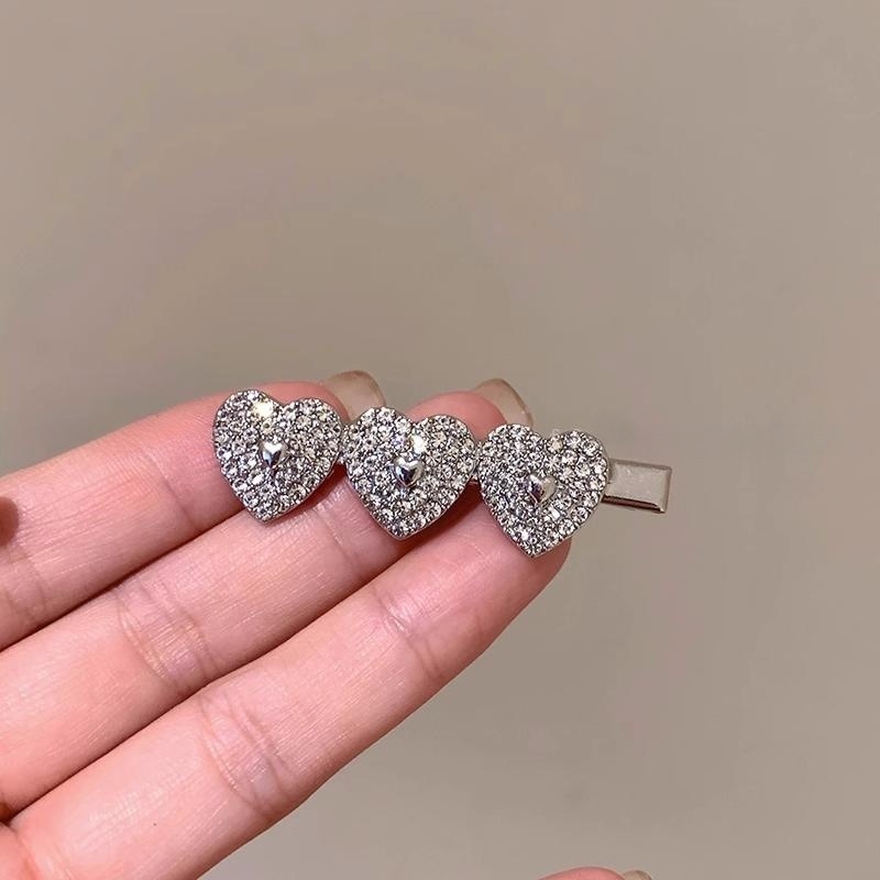 MP-HC-0055 Heart Crystal Side Clip - 图片 1