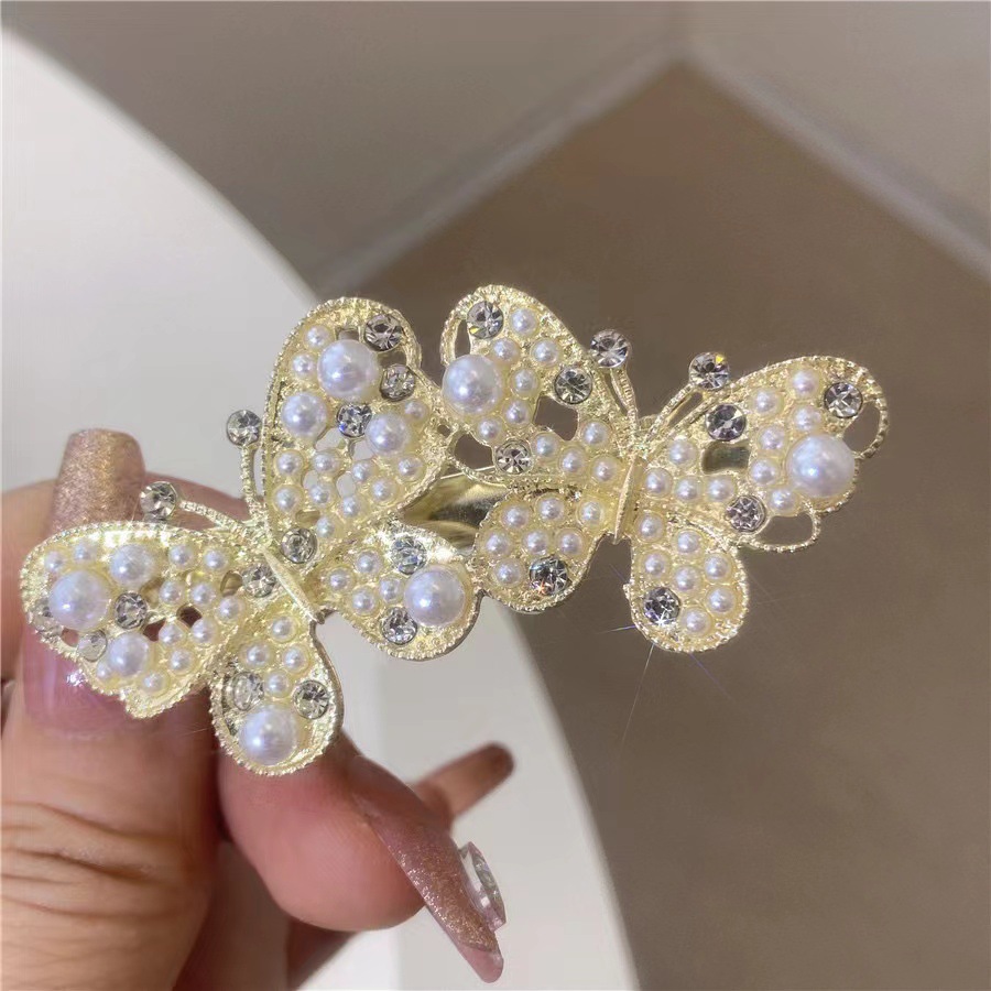 MP-HC-0061 Crystal Butterfly Side Clip - 图片 1