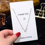 Silver V Letter Necklace