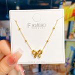 Bow Pearl Necklace