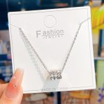 Silver Small Waist Curb Necklace