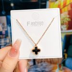 Rose Gold Double-Sided Four-Leaf Clover Necklace