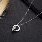 Silver Double Ring Necklace