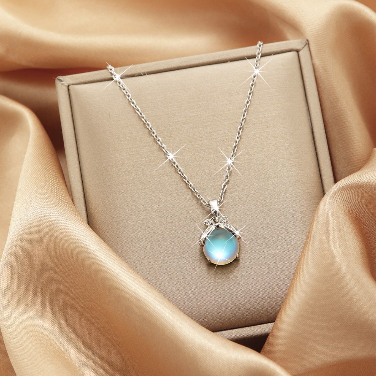 MP-NK-0036 Silver Firefly Necklace - 图片 1