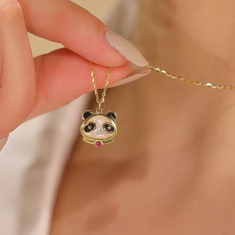 MP-NK-0047 Panda Necklace - 图片 1