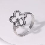 Silver Classic Band Stainless Steel Ring JR320-S7
