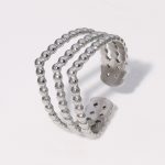 Silver Knuckle Ring Stainless Steel Ring JR335-S7