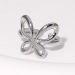 Silver Stackable Band Stainless Steel Ring JR339-S7