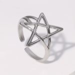Silver Wave Ring Stainless Steel Ring JR345-S7