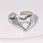 Silver Classic Ring Stainless Steel Ring JR381-S7