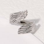 Silver Minimalist Ring Stainless Steel Ring JR391-S7