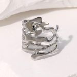 Silver Signet Ring Stainless Steel Ring JR404-S7
