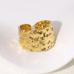 Gold Slim Ring Stainless Steel Ring JR417-G7