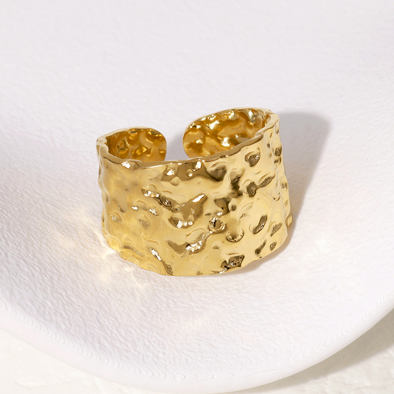 MP-RNG-0037 Gold Slim Ring Stainless Steel Ring JR417-G7 - 图片 1