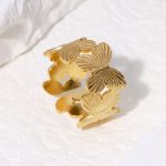 Gold Everyday Ring Stainless Steel Ring JR419-G7