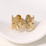 Gold Modern Ring Stainless Steel Ring JR420-G7