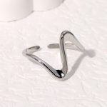 Silver Minimal Band Stainless Steel Ring JR427-S7
