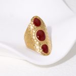 Rose Gold Cuff Ring Stainless Steel Ring JR436-GR
