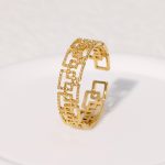 Gold Simple Band Stainless Steel Ring JR446-G7