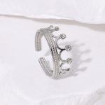 Silver Round Ring Stainless Steel Ring JR457-S7