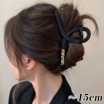 Matte Black 15cm Hair Claw Clip