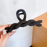 Matte Black 11cm Hair Claw Clip