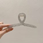 Gray Cross 12.5cm Hair Claw Clip