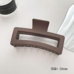 Dark Coffee Square 13cm Hair Claw Clip