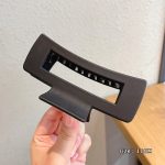 Black Square 10cm Hair Claw Clip