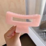 Jelly Pink 8.5cm Hair Claw Clip