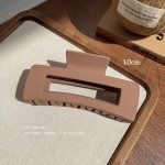 Coffee Square 11cm Hair Claw Clip