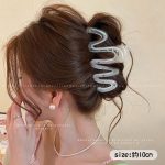Wave Crystal 10cm Hair Claw Clip