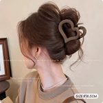 Coffee 6cm Hair Claw Clip