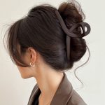 Dark Coffee Y Shape 11cm Hair Claw Clip