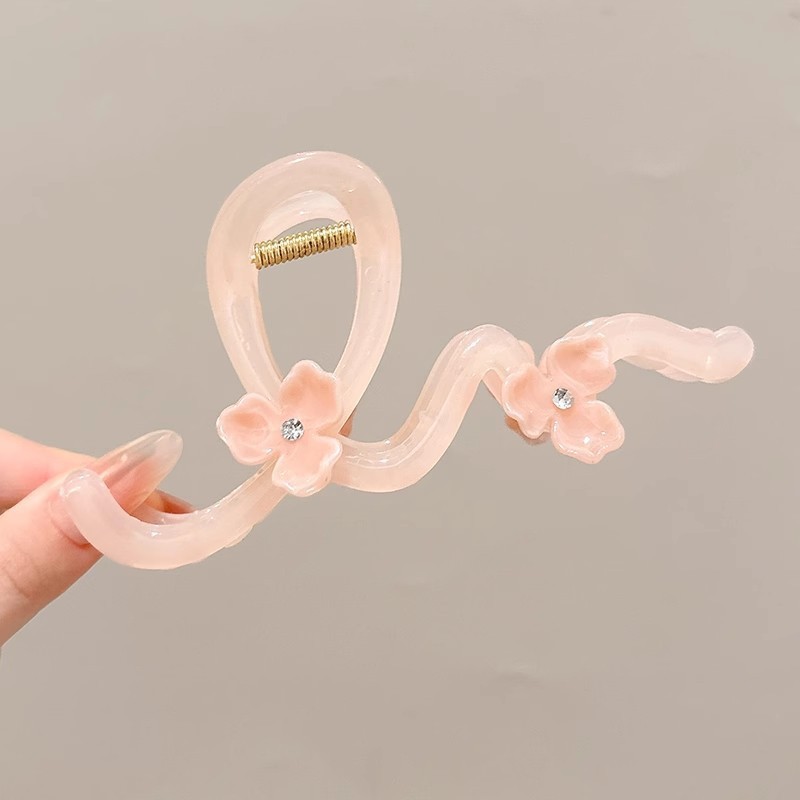 MP-SHARK-0060 Pink 14cm Hair Claw Clip - 图片 1