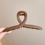Coffee Cross 13cm Hair Claw Clip