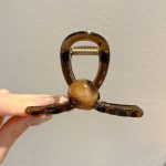 Coffee 8cm Hair Claw Clip