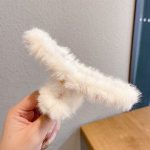 Beige 12cm Hair Claw Clip