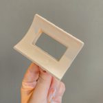 Square 6cm Hair Claw Clip
