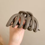 Dark Coffee 8cm Hair Claw Clip (Style 2)