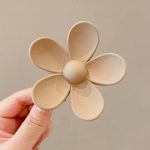 Coffee Flower 8cm Hair Claw Clip