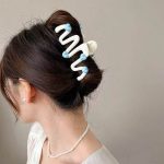 Wave Heart 11cm Hair Claw Clip