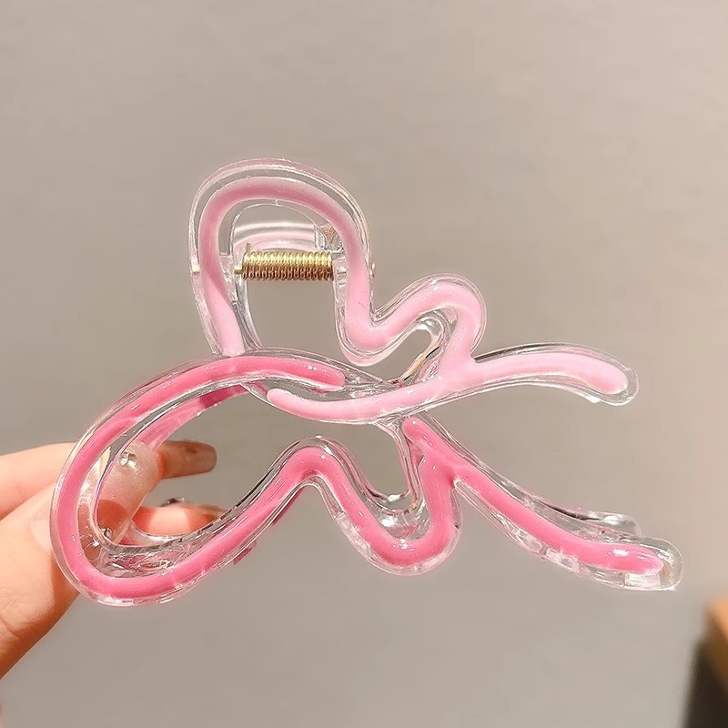 MP-SHARK-0084 Rose Gradient 10cm Hair Claw Clip - 图片 1