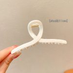 Cream 11cm Hair Claw Clip