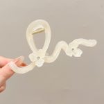 White 14cm Hair Claw Clip